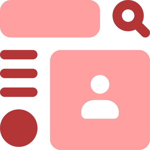 User friendly school ERP interface design icon