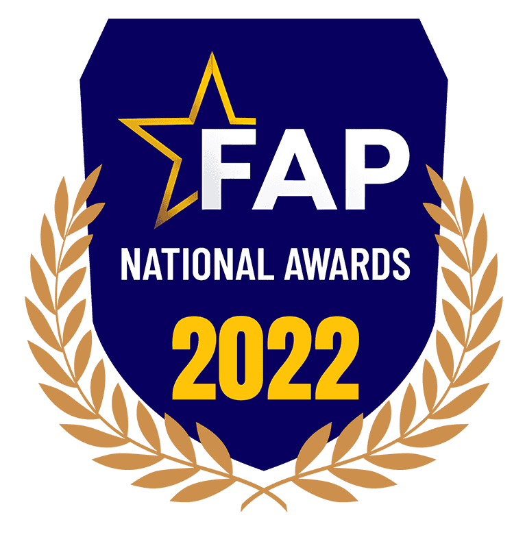FAP National Award 2022 achievement certificate