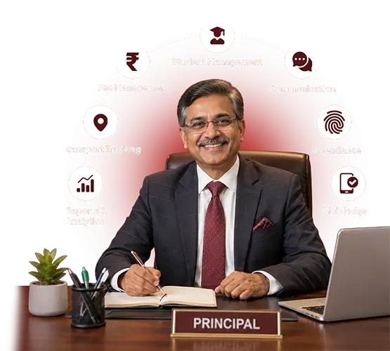 Campus OS school ERP call to action illustration